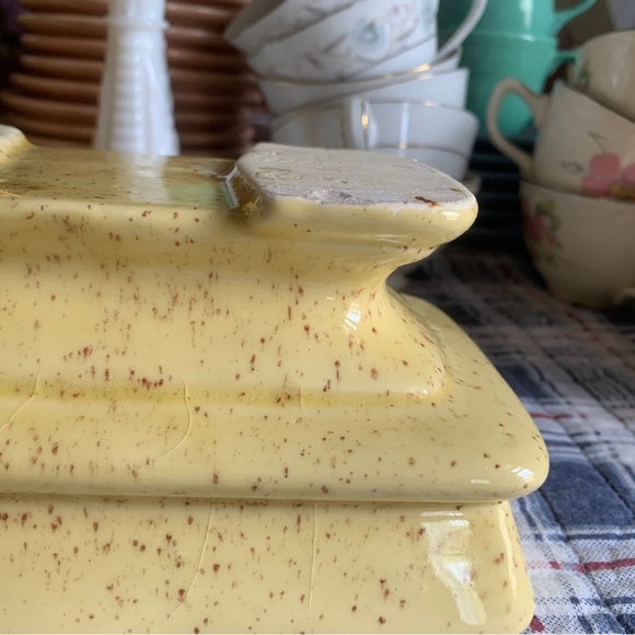 MCM Vintage Yellow Planter, Cottage Mod Tablescape Succulent - Picture 13 of 13